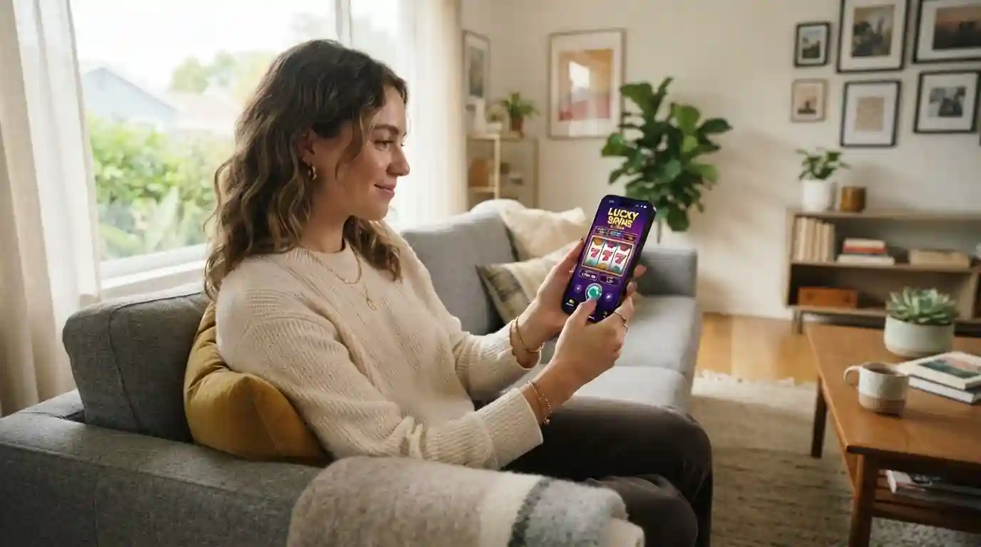 Mobile casino interface showing £10 deposit screen on smartphone