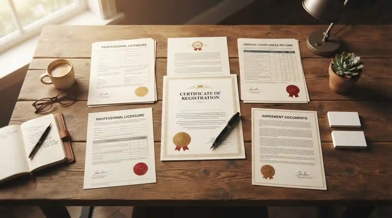 Licensed UK casino operators comparison documents on desk