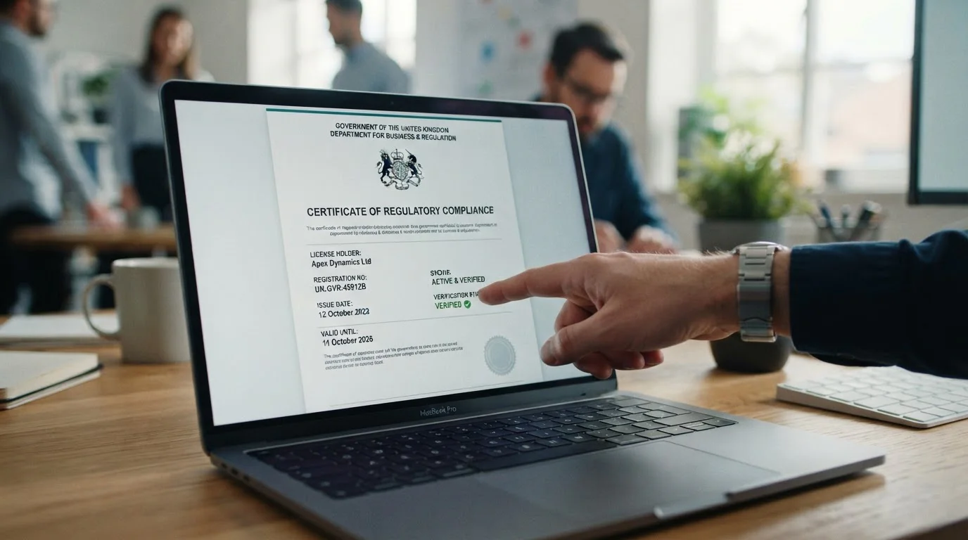 UKGC licence verification on UK casino website